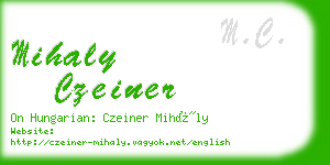 mihaly czeiner business card